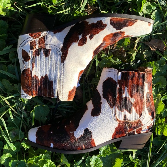 Zara Cow Print Booties - Picture 5 of 6